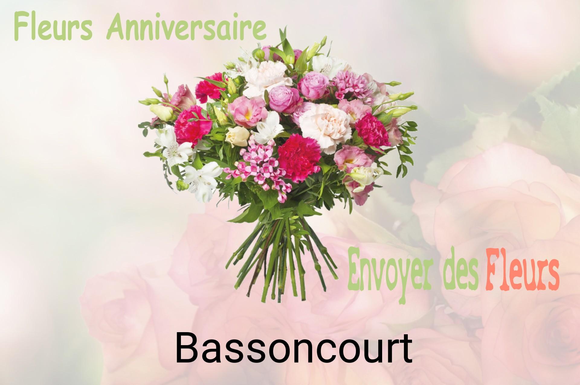 Bouquet de fleurs d’anniversaire livré à Bassoncourt