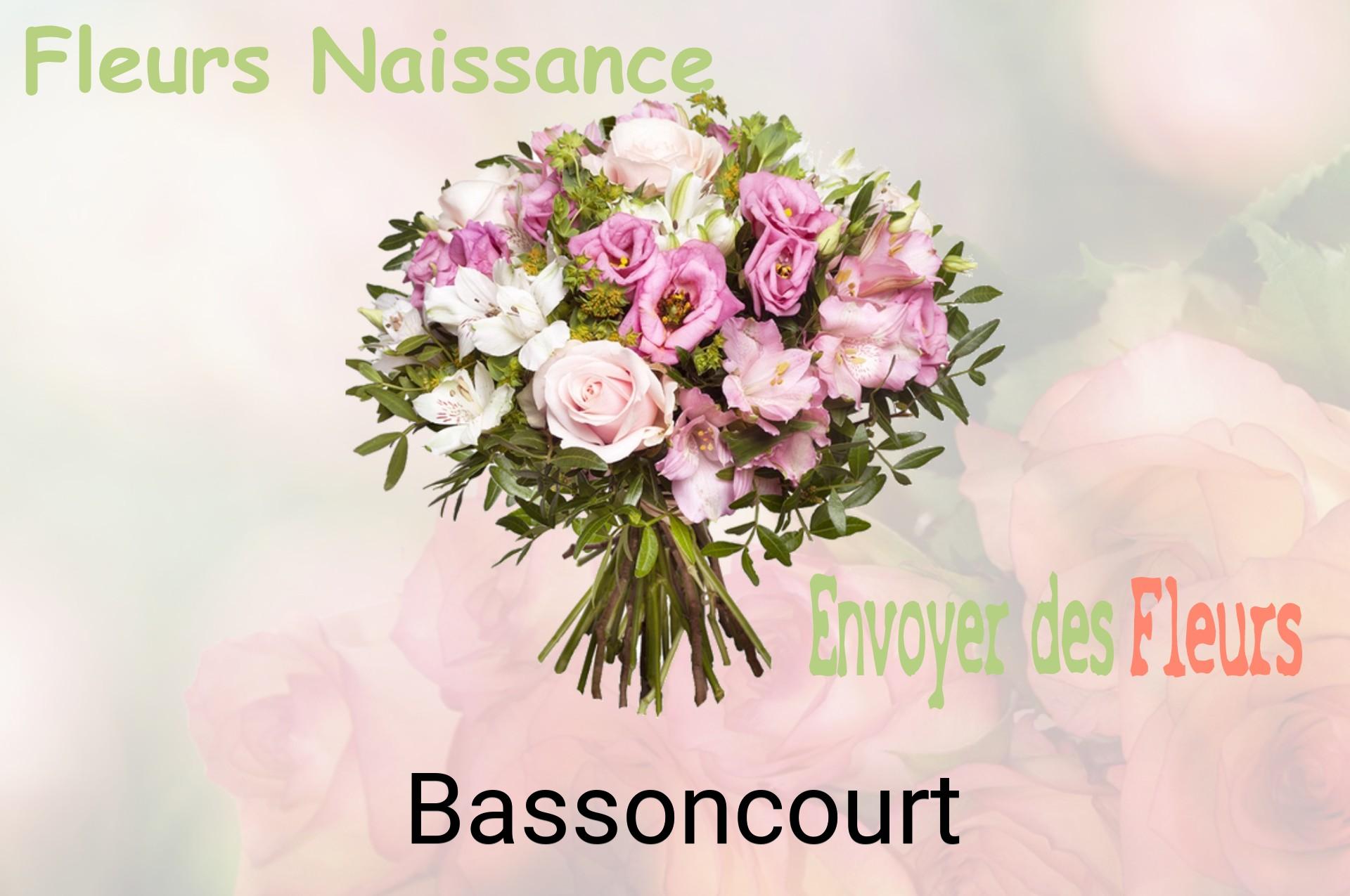 Bouquet de fleurs de naissance livré à Bassoncourt